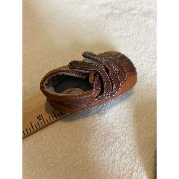 Pediped Brown Loafers Leather Infant Newborn - Picture 8 of 8